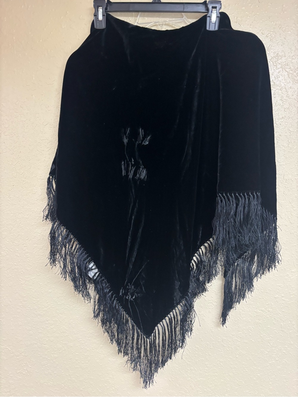 Liz Claiborne Black Fringe Scarf Shawl